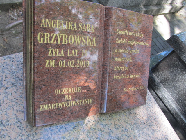 Angelika Grzybowska 1993 Archidiecezja Łódzka - Grobonet - Wyszukiwarka osób pochowanych