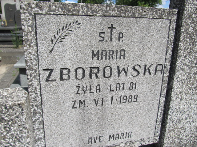 Maria Zborowska Archidiecezja Łódzka - Grobonet - Wyszukiwarka osób pochowanych