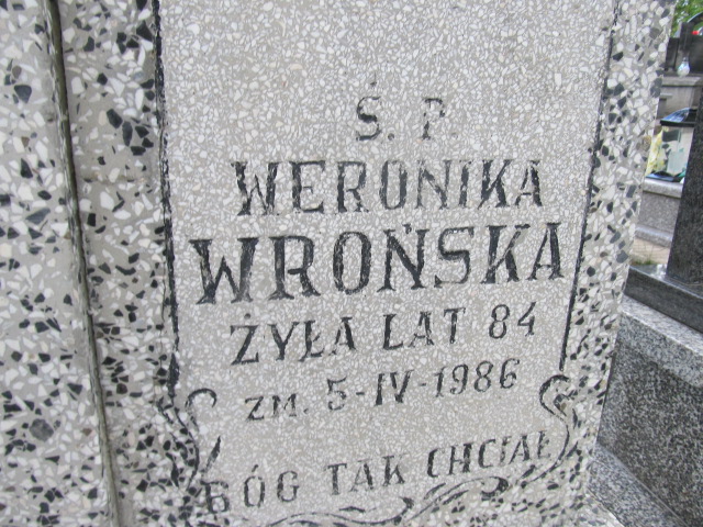 Weronika Wrońska Archidiecezja Łódzka - Grobonet - Wyszukiwarka osób pochowanych