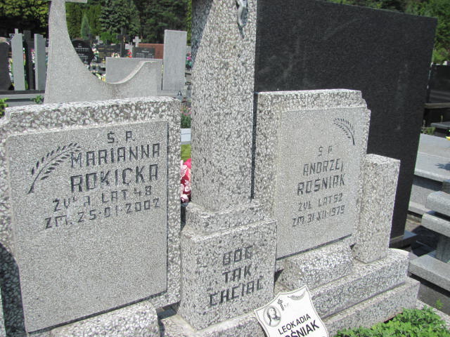 Marianna Rokicka Archidiecezja Łódzka - Grobonet - Wyszukiwarka osób pochowanych