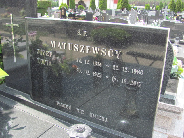 Józef Matuszewski 1914 Archidiecezja Łódzka - Grobonet - Wyszukiwarka osób pochowanych