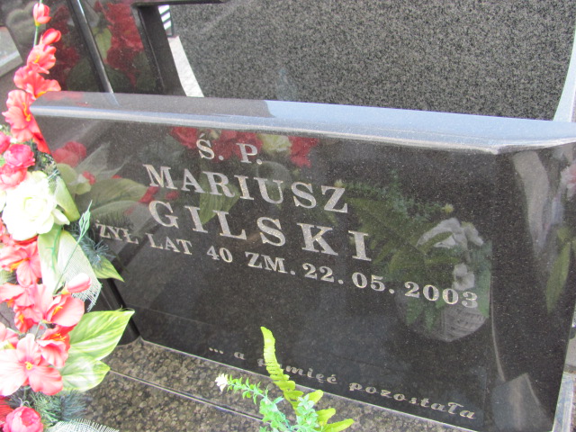 Mariusz Gilski Archidiecezja Łódzka - Grobonet - Wyszukiwarka osób pochowanych