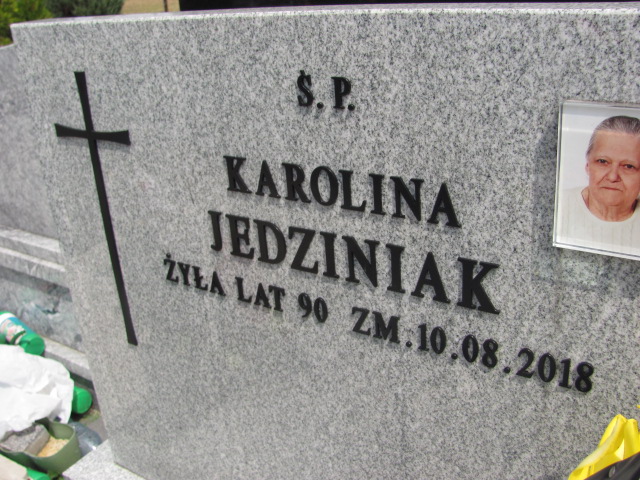 Karolina Jedziniak 1928 Archidiecezja Łódzka - Grobonet - Wyszukiwarka osób pochowanych