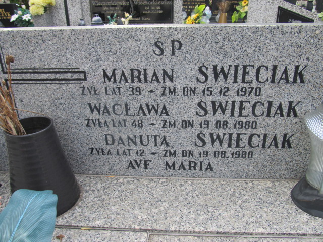 Marian Święciak 1899 Archidiecezja Łódzka - Grobonet - Wyszukiwarka osób pochowanych